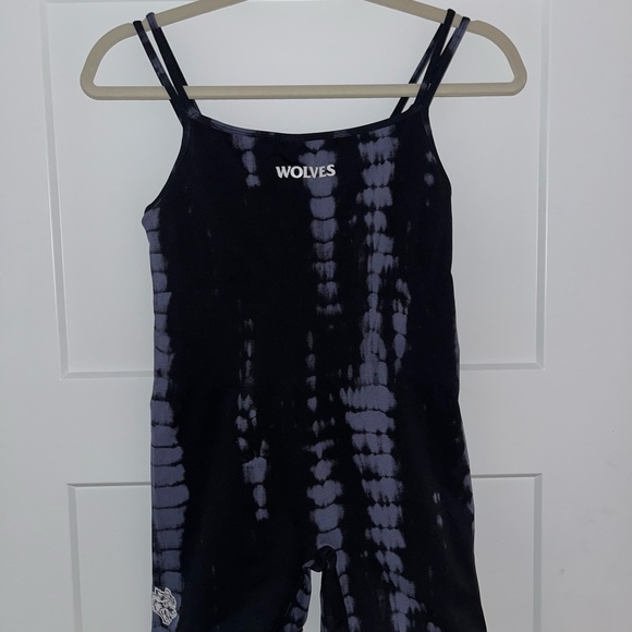 Wolves Black Tie-Dye Bodysuit - Picture 2 of 9